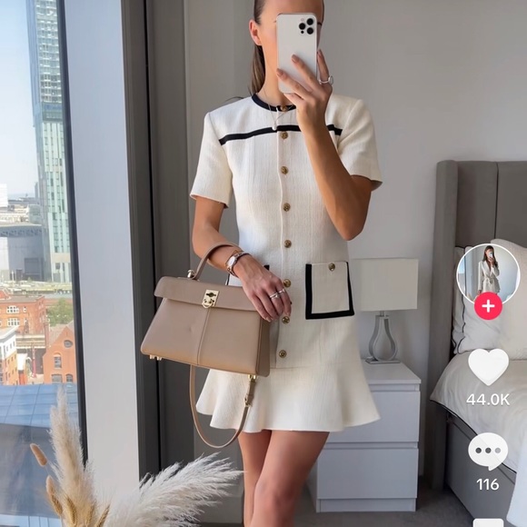 New Sandro Tweed Dress - Picture 7 of 7